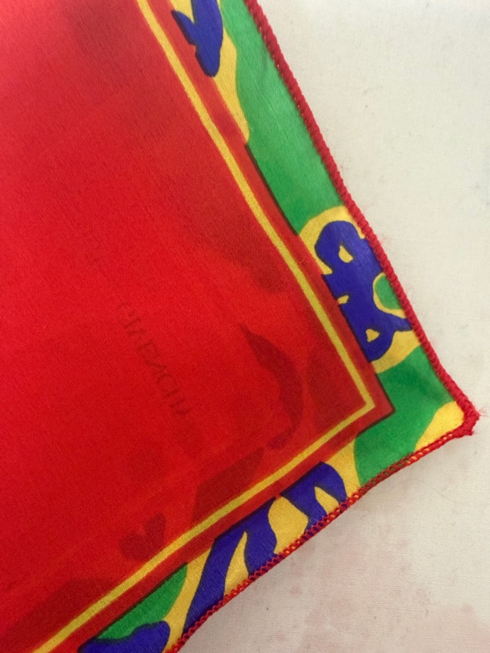 Vintage Givenchy Amarige Silk Scarf Pocket Square 4G Logo - Picture 6 of 8